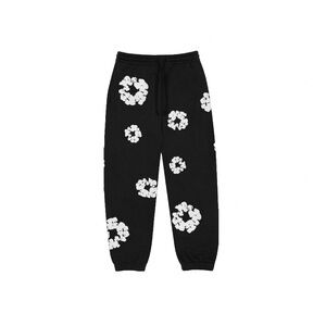 Denim Tears Black Floral Graphic Sweatpants